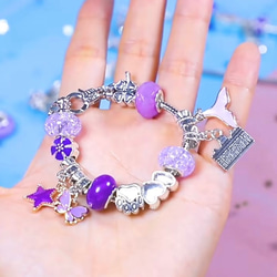 ハンドメイド ビーズブレスレット セット 子供用ブレスレットセットビーズ手作りdiy素材女の子おもちゃ