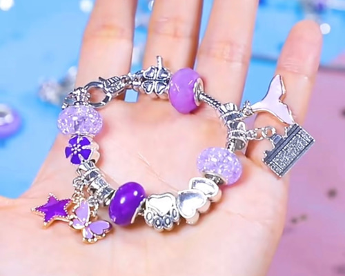 Pandora カラフルビーズブレスレット