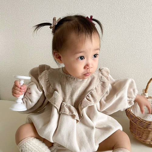ベビー ヘアクリップF クロスリボン ベビー ヘアクリップF クロスリボン