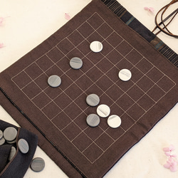 囲碁セット品 囲碁セット 将碁屋マット9路盤セット(プラ碁石椿) | 塩ビ碁盤セット