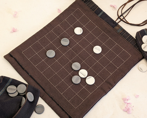 クラフト ポータブル囲碁セット 9路盤 その他雑貨 のの土 -nonodo