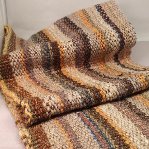 手織り＆手紡ぎ草木染めマフラー 秋の森シリーズ 3 マフラー oribito  