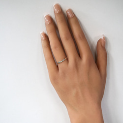 【結婚指輪 マリッジリング ペアリング】指輪 モアサナイトリング 結婚 婚約 ペア セットリング シンプル 結婚指輪 4枚目の画像