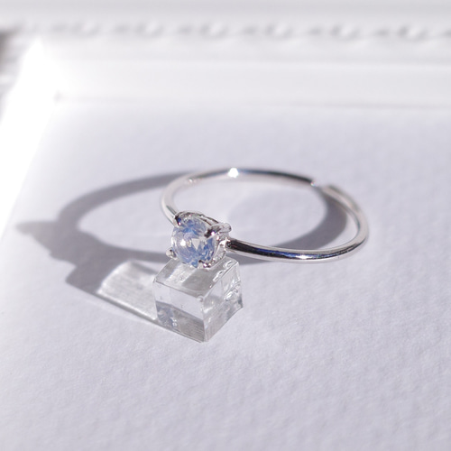 誕生石の天然石リング［6月］レインボームーンストーン 指輪・リング