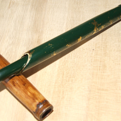 葦のボールペン金箔チラシ緑 1枚目の画像
