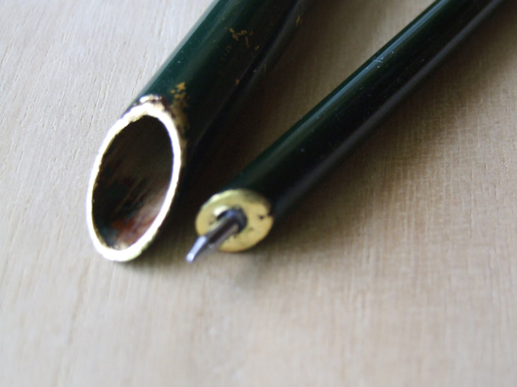 葦のボールペン金箔チラシ緑 4枚目の画像