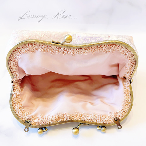 1点物本真珠加工帯！アンティーク口金♡格の高い濃密刺繍の最高級西陣 