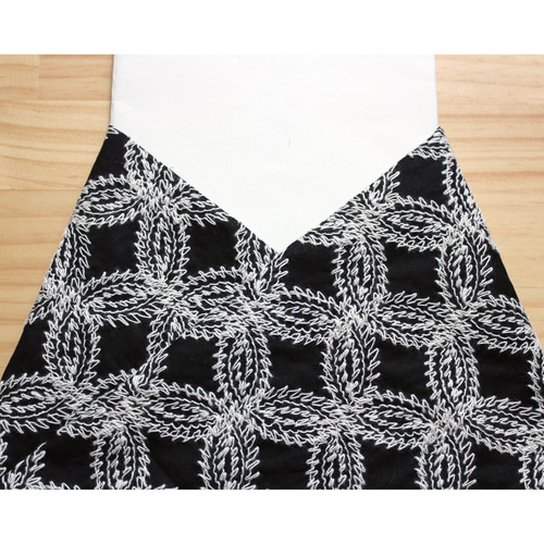 ◇レース半襟・半衿【ぎざぎざ七宝】Black 和装小物（帯・半襟） uzuz