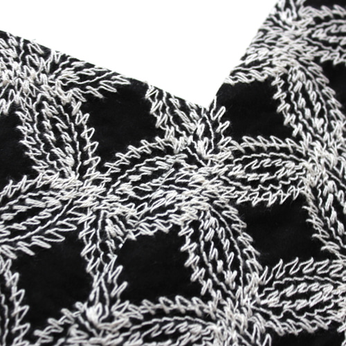 ◇レース半襟・半衿【ぎざぎざ七宝】Black 和装小物（帯・半襟） uzuz