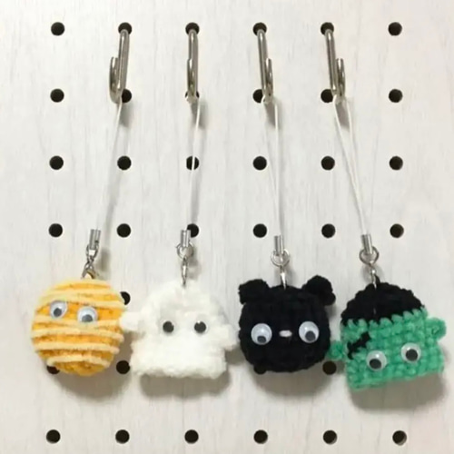 ハロウィンおもしろストラップ あみぐるみ ponann 通販 16649895