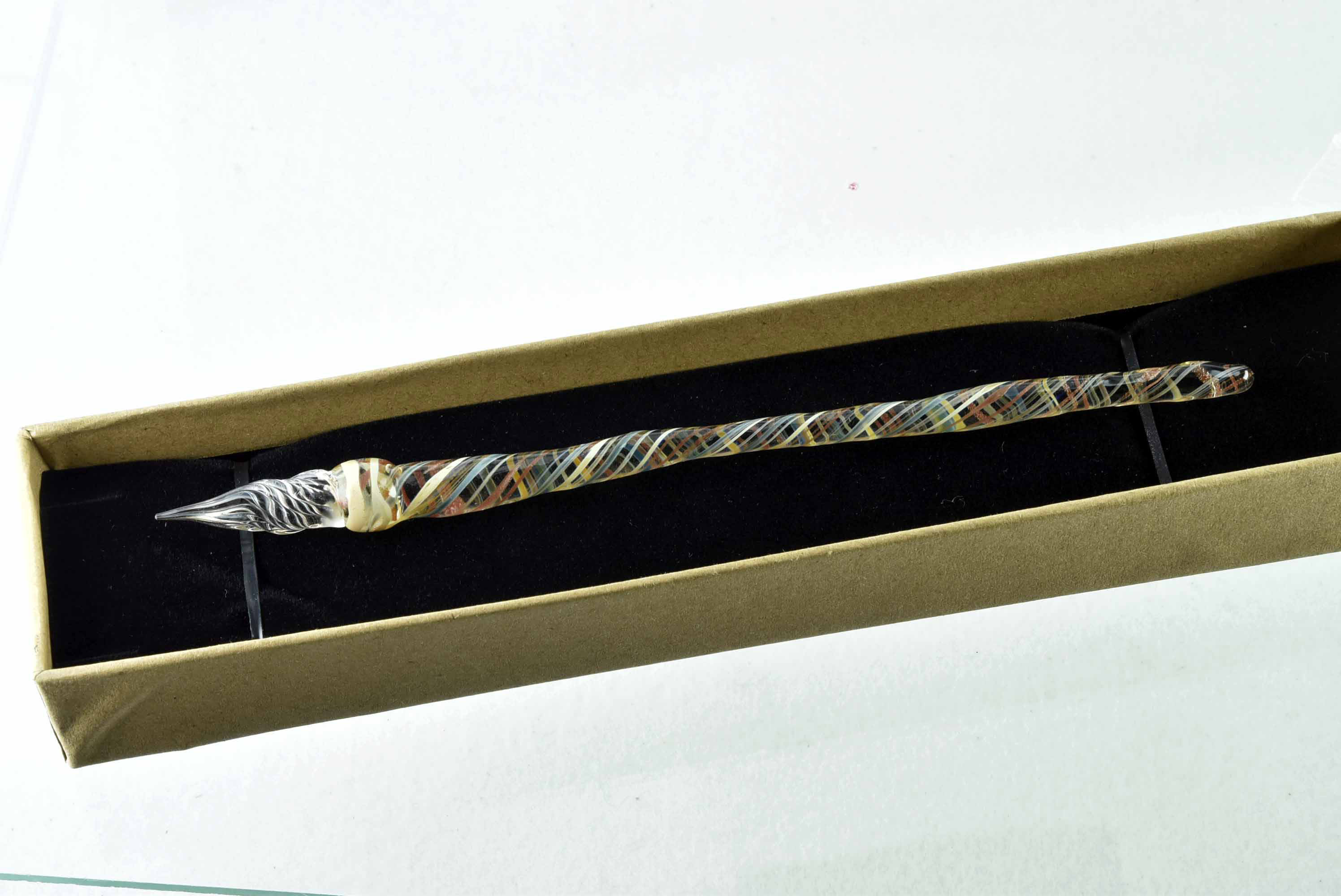 ●作家創作*新作アート●ガラスペン 　細密インク吸収10の溝 11347-487　描きごごち追及　書く楽しみ