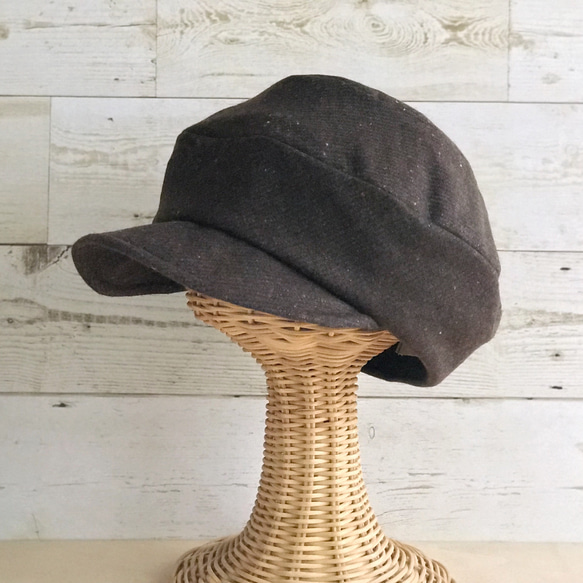 秋冬のキャスケット・ブラウン 2枚目の画像