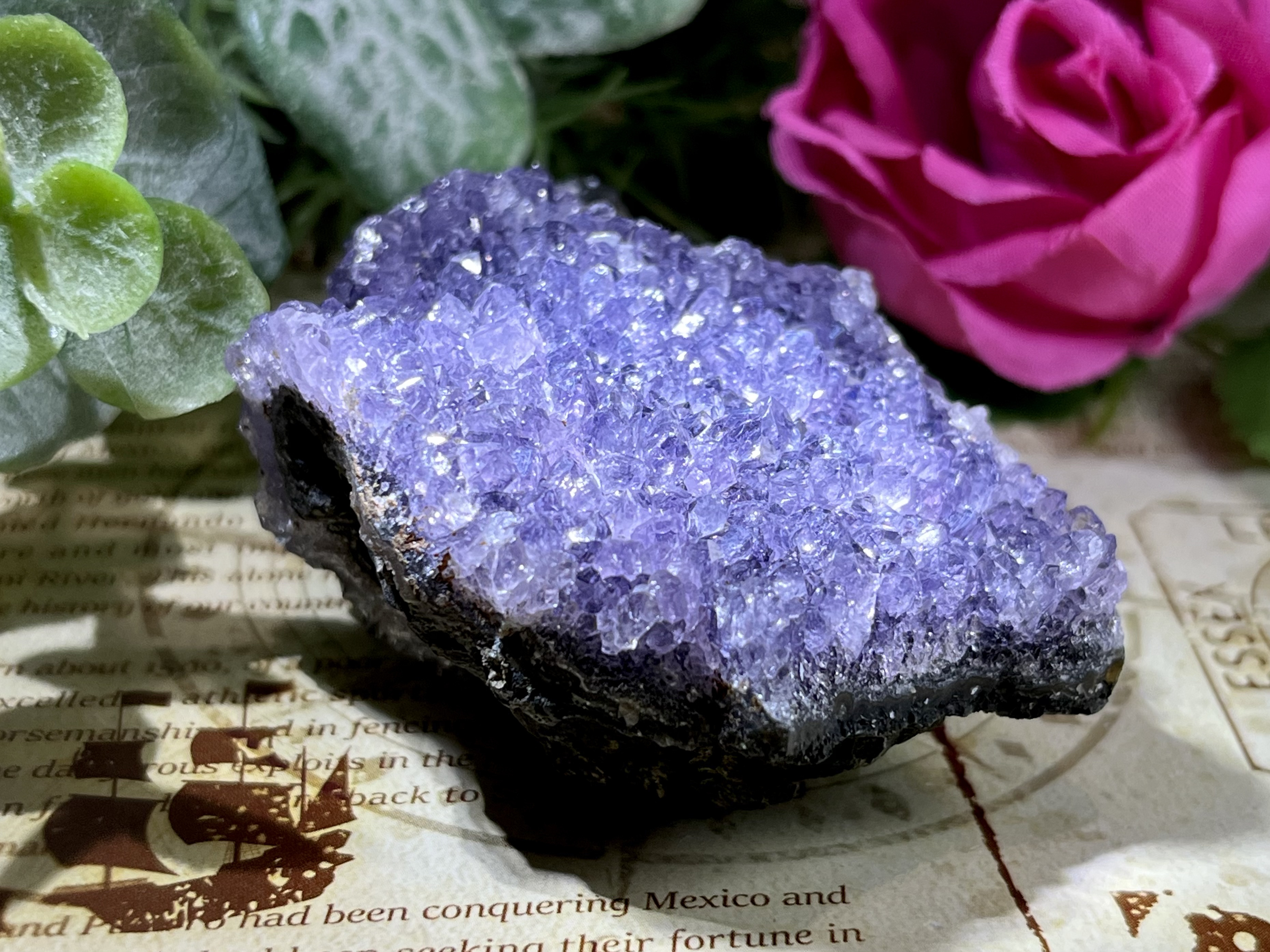ギャラクシー☪︎⋆˚ アメジスト 紫水晶 クラスター 原石 ラフ 
