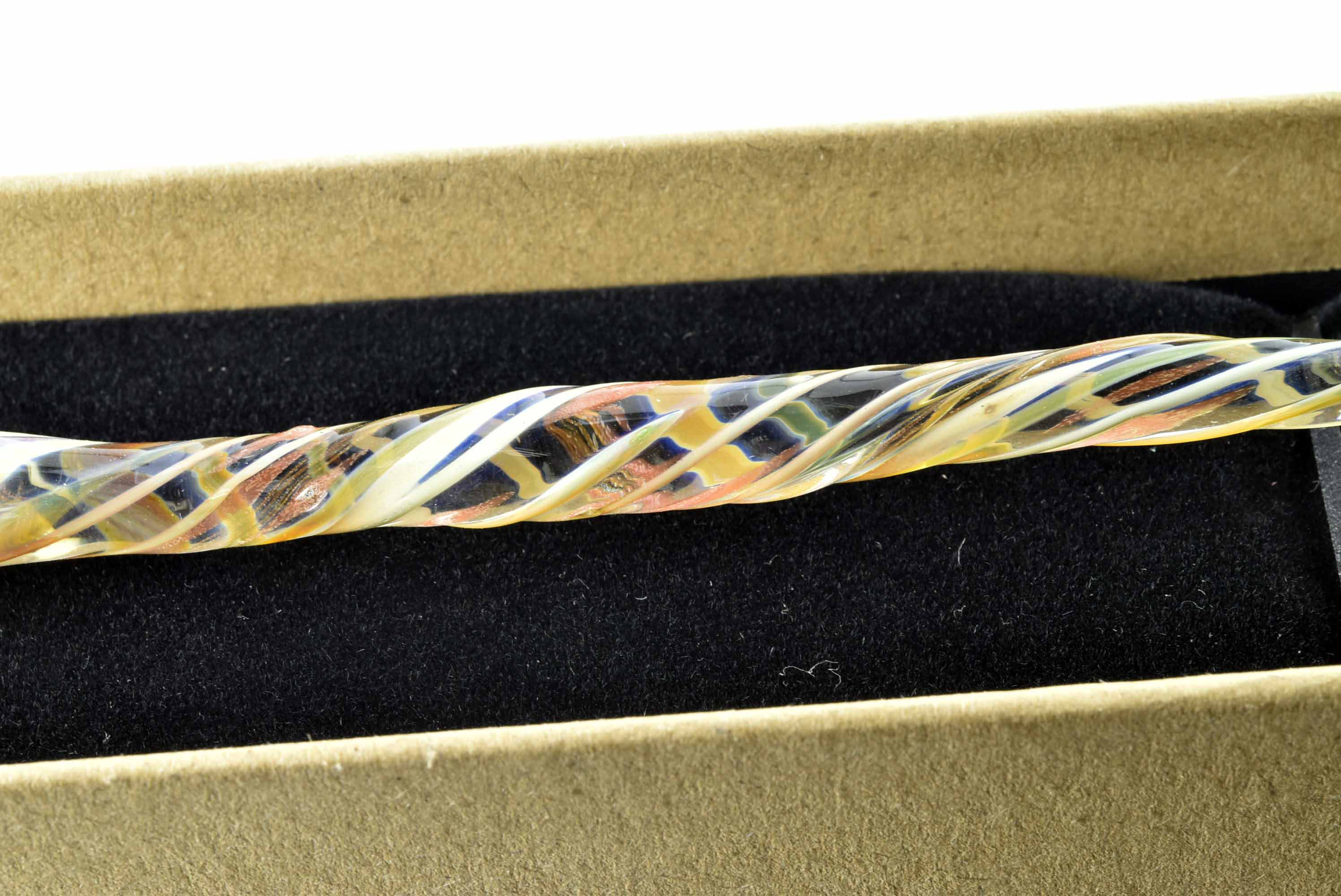 ●作家創作*新作アート●ガラスペン 　細密インク吸収10の溝 11346-487　描きごごち追及　書く楽しみ