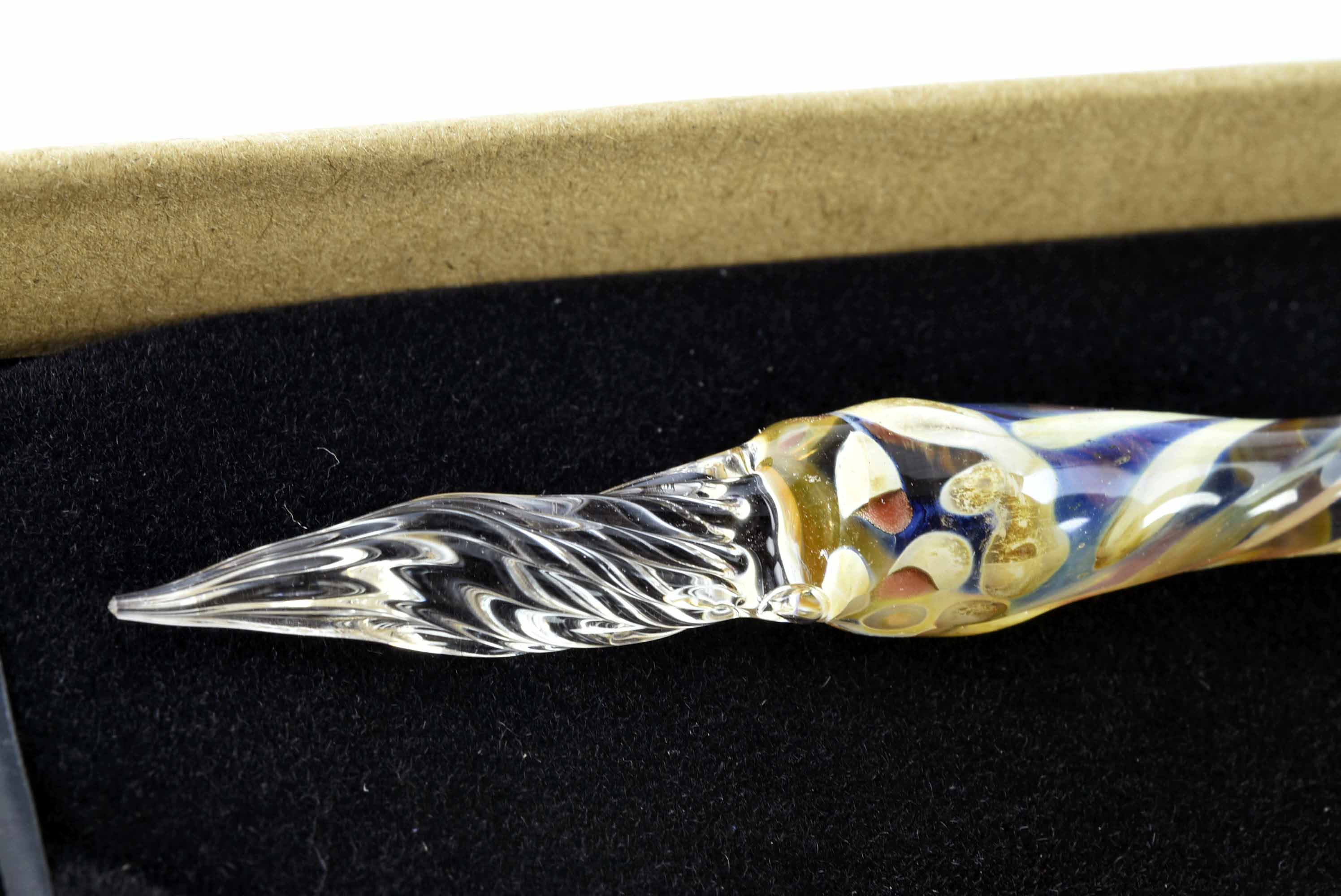 ●作家創作*新作アート●ガラスペン 　細密インク吸収10の溝 11346-487　描きごごち追及　書く楽しみ