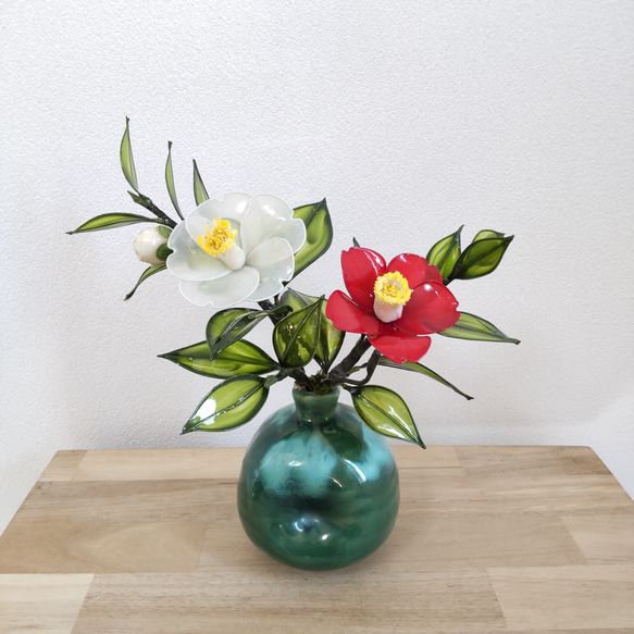 ススキとリンドウたちです♪ ディップフラワー（アメリカンフラワー