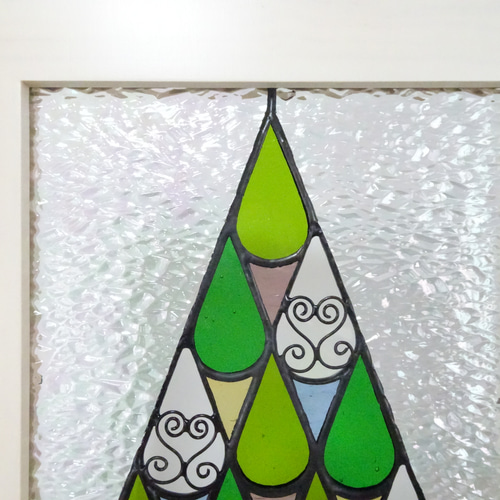 ステンドグラス パネル 「クリスマスツリー」B クリスマスツリー YUKKO