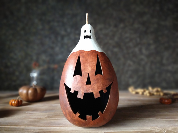 シックなハロウィン アンティーク調 ジャック・オー・ランタン(大 