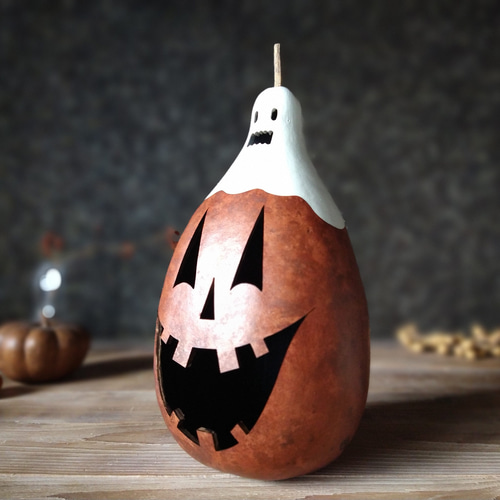 シックなハロウィン アンティーク調 ジャック・オー・ランタン(大