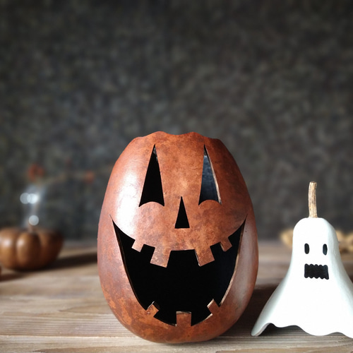 シックなハロウィン アンティーク調 ジャック・オー・ランタン(大