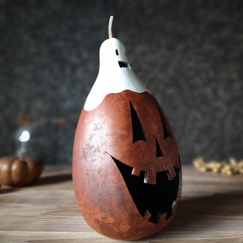 シックなハロウィン アンティーク調 ジャック・オー・ランタン(大