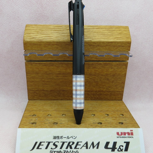 まるまるん出品　ジェットストリーム4&1カスタムグリップ4種 新作 ジェットストリーム4＆1フルブラック限定品カスタム