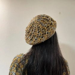 ⭐︎handmade⭐︎手編み　ベレー帽 1枚目の画像