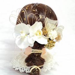 胡蝶蘭髪飾り 成人式 髪飾り 成人式髪飾り 結婚式髪飾り 20歳の集い