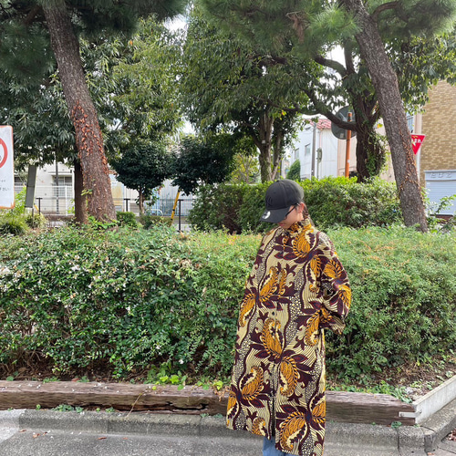 アフリカンプリント ワンピース ロングスカート（マキシ丈） manaaina