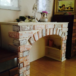 アイアンアンティークマントルピースカバー 折りたたみ（三つ折り）