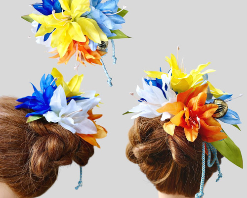 ゆり 髪飾り 10輪（画像の物を2倍） ゆり 髪飾り 10輪（画像の物を2倍