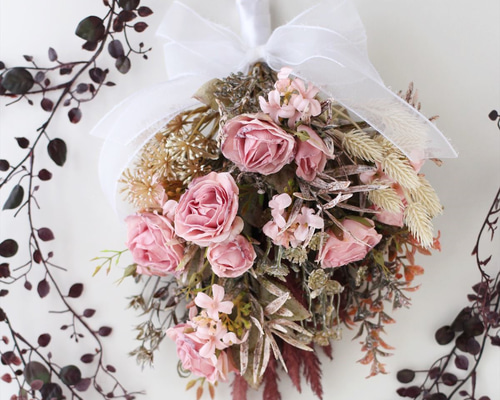 19.アンティーク紫陽花スワッグ 11.アンティーク紫陽花スワッグ 19