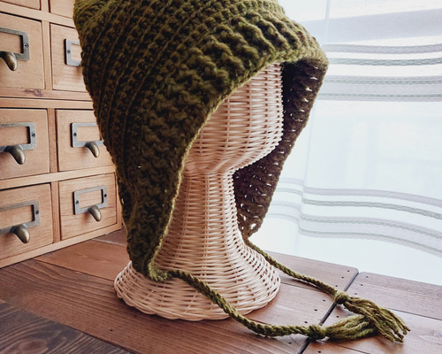 新品 ERiKOKATORi エリコカトリ　ニット帽　ボンネット ビーニー 新品 ERiKOKATORi エリコカトリ ニット帽 ボンネット ビーニー 新品