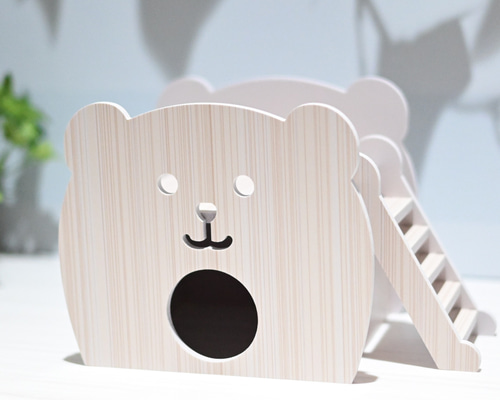 クマちゃんハウス 19cm × 11.5cm × 12.5cm / ハムスター小動物洗える