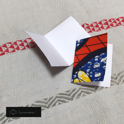 アフリカ布のカード(二つ折り)10枚セット 5枚目の画像