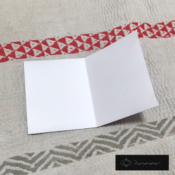 アフリカ布のカード(二つ折り)10枚セット 3枚目の画像
