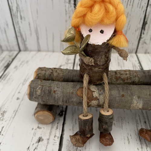 人形＊桜の木＊お座り人形＊一点もの＊インテリア＊セット その他置物