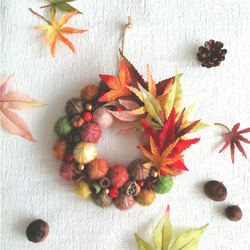 【販売済】毛糸玉リース ★パープル 販売済】毛糸玉リース ☆パープル 毛糸玉リース - リースの人気通販