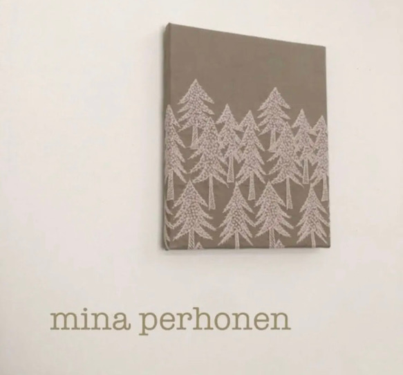 mina perhonen  ミナペルホネン  ファブリックパネル land theater ハンドメイド 1枚目の画像