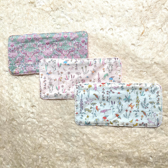 ✨1周年記念限定セット✨ キッズ タオルハンカチ ハーフ リバティ生地