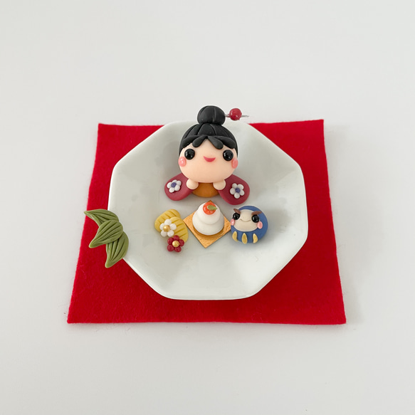 お正月》お正月ちゃん鏡餅・だるま・お正月飾り・かわいい 鏡餅 Happy