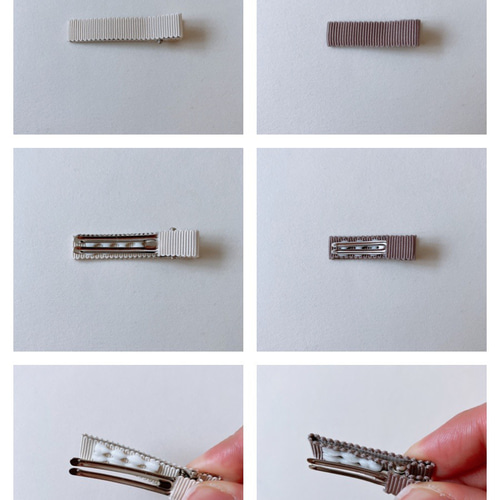 梅の髪飾り〜お花2つ②〜○ちりめん細工 つまみ細工○ヘアクリップ