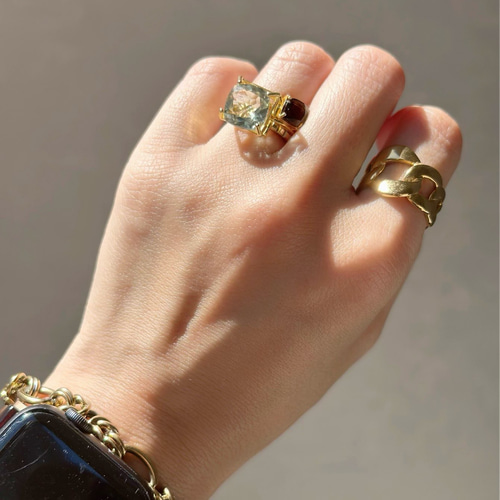 ブランドバッグ通販サイト 大粒ジュエル天然石リング 大人アクセサリー 指輪・リング アクセサリー