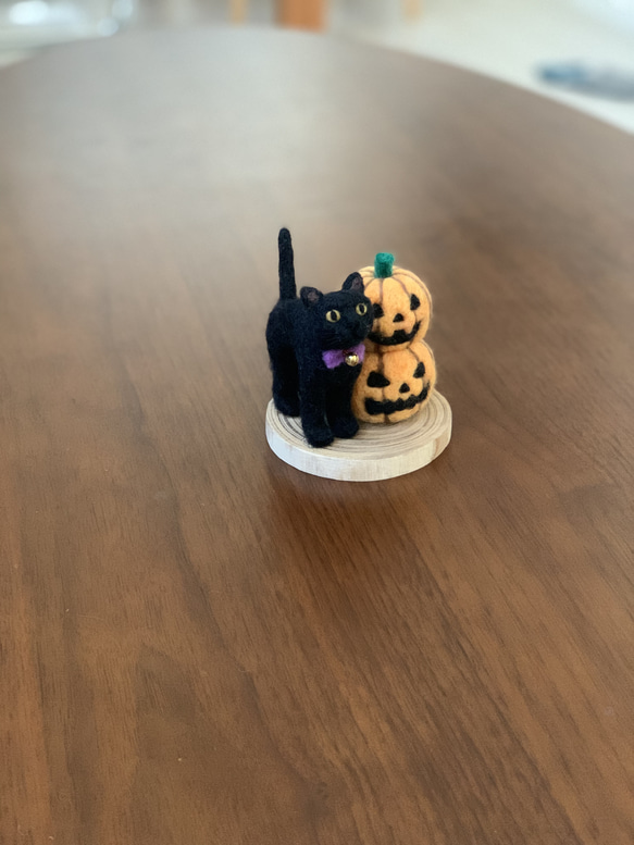 ハロウィン　黒猫　ハロウィン飾り 4枚目の画像