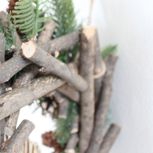 SALE♪「送料無料」クリスマスリース（ナチュラル系） 直径約30