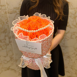 ワンホンブーケ グリッターローズ 赤 レッド 花束 グリッターローズの花束 33本 ワンホンブーケ専門店AlleyGiftの
