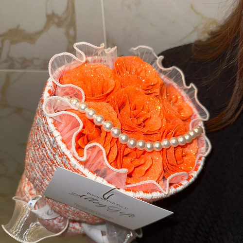 ワンホンブーケ グリッターローズ 赤 レッド 花束 グリッターローズの花束 33本 ワンホンブーケ専門店AlleyGiftの