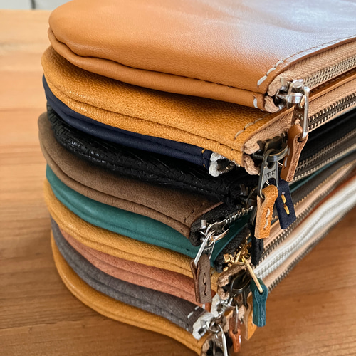 楕円ポーチ 【ハンドメイド】