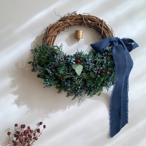 特集掲載】静かな森のクリスマスリース リース モリネコ工房 通販