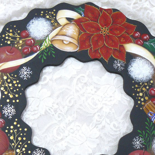 トールペイント。クリスマスリース。リース。 トールペイント。クリスマスリース。リース。